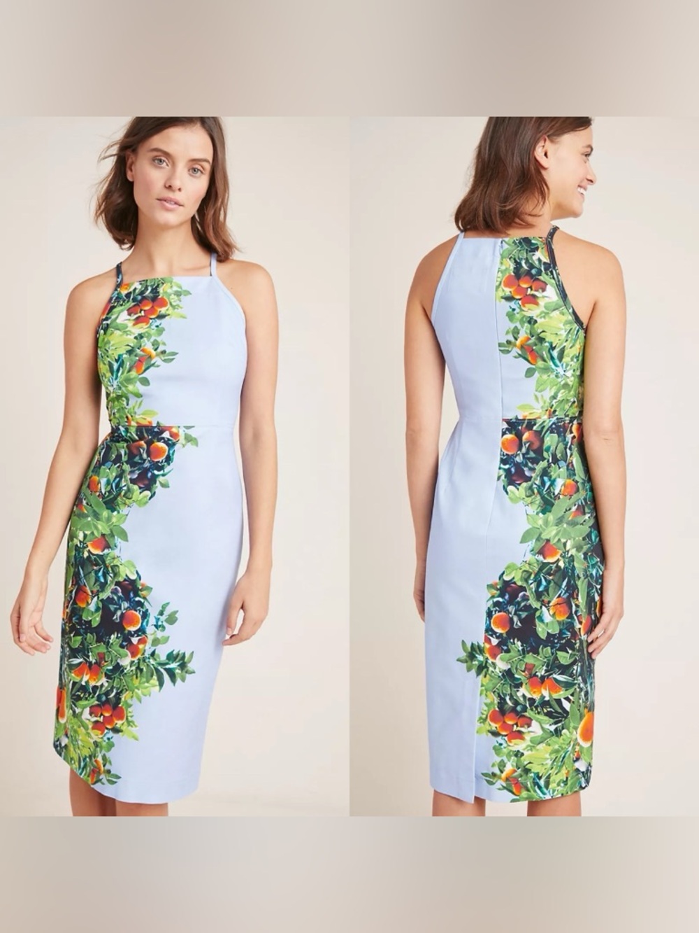 Maeve Anthropologie Orange Bough Dress 14